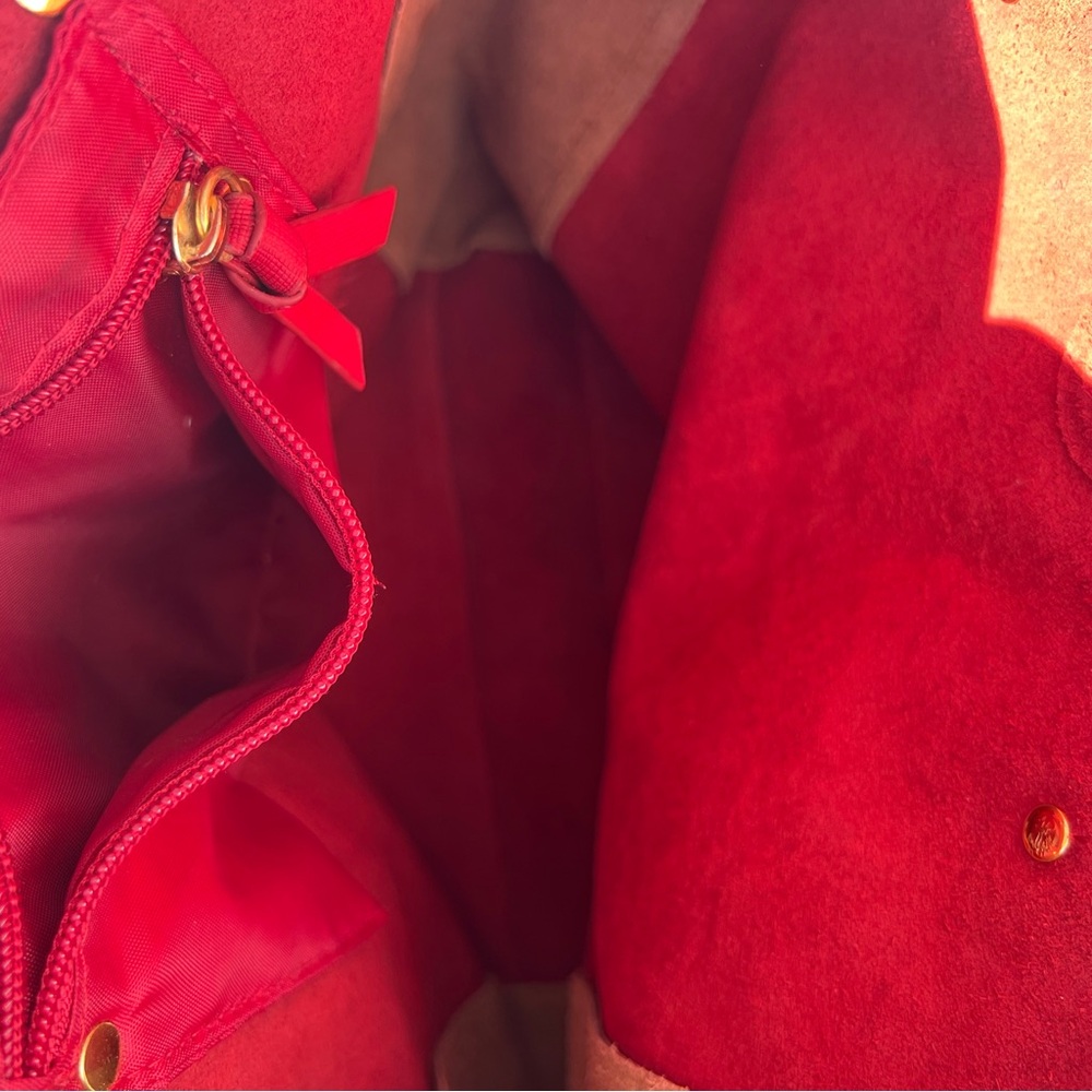 Red and Tan Tote Bag by Joy Susan - Picture 8 of 8
